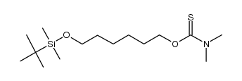 Carbamothioic acid, N,N-dimethyl-, O-[6-[[(1,1-dimethylethyl)dimethylsilyl]oxy]hexyl] ester 结构式