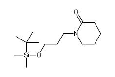 2-Piperidinone, 1-[3-[[(1,1-dimethylethyl)dimethylsilyl]oxy]propyl]- 结构式