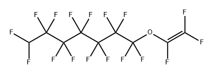 十四氟-1-[(1,2,2-三氟乙烯基)氧基]庚烷 结构式