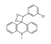 4'-(3-氯苯基)-10-甲基-10H-螺[吖啶-9,3'-[1,2]二氧杂环丁烷] 结构式