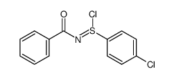 N-苯甲酰基-4-氯苯亚磺酰亚胺酰氯 结构式