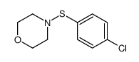 4-[(4-氯苯基)硫代]吗啉 结构式