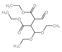 2-(Diethoxymethyl)-3-formylbutanedioic acid diethyl ester 结构式