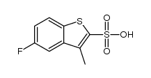 5-氟-3-甲基苯并[b]噻吩-2-磺酸 结构式