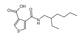 4-[[1-(2-乙基己基)氨基]羰基]-3-噻吩羧酸 结构式
