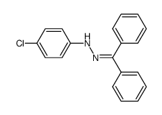 二苯甲酮-2-(4-氯苯基)腙 结构式