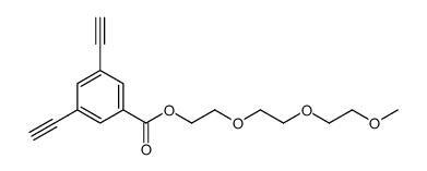 3,5-二乙炔基苯甲酸-2-[2-(2-甲氧基乙氧基)乙氧基]乙酯 结构式