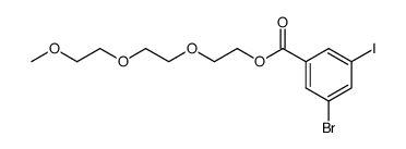 Benzoic acid, 3-bromo-5-iodo-, 2-[2-(2-methoxyethoxy)ethoxy]ethyl ester 结构式