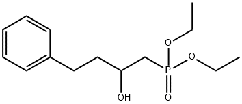 Phosphonic acid, P-(2-hydroxy-4-phenylbutyl)-, diethyl ester 结构式