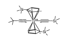 (η(5)-C5H4SiMe3)2Ti(C≡C-叔丁基)(C≡C-三甲基硅基) 结构式