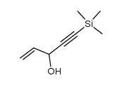 3-hydroxy-4-penten-1-ynyltrimethylsilane 结构式