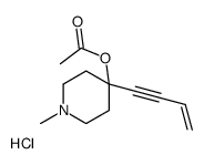 乙酸(4-丁-3-烯-1-炔基-1-甲基哌啶-4-基)酯盐酸盐 结构式