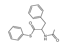 S-phenyl 2-acetamido-3-phenyl(thiopropionate) 结构式