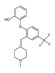4-[2-(2-羟基苯硫基)-5-三氟甲基亚苄基]-1-甲基哌啶 结构式