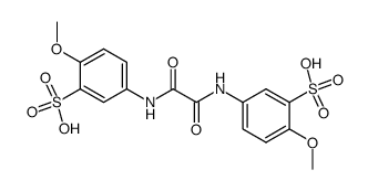 6,6'-二甲氧基-3,3'-草酰二氨基二苯磺酸 结构式