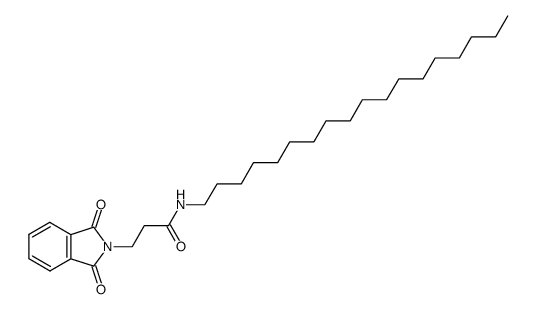 N-Octadecyl-3-phthalimidylpropionamid 结构式