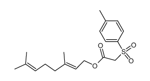 (E)-Geranyl p-toluenesufonylacetate 结构式