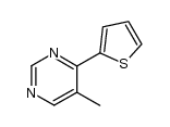5-methyl-4-thiophen-2-yl-pyrimidine 结构式