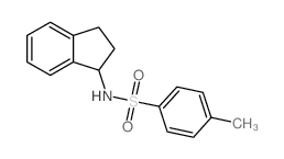Benzenesulfonamide,N-(2,3-dihydro-1H-inden-1-yl)-4-methyl- 结构式