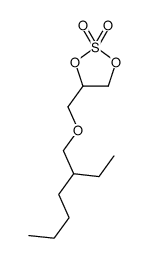 4-[[(2-乙基己基)氧基]甲基]-1,3,2-二氧硫杂环戊烷 2,2-二氧化物 结构式