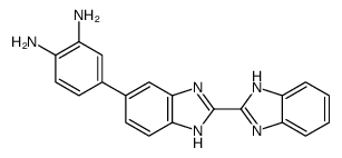 4-[2-(1H-苯并咪唑-2-基)-3H-苯并咪唑-5-基]苯-1,2-二胺 结构式