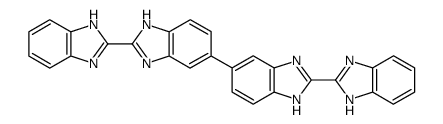 2,2':6',6'':2'',2'''-四-1H-苯并咪唑 结构式
