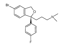 1-Isobenzofuranpropanamine, 5-bromo-1-(4-fluorophenyl)-1,3-dihydro-N,N-dimethyl-, (1S)- 结构式