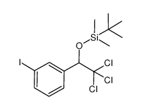 tert-butyldimethyl[2,2,2-trichloro-1-(3-iodophenyl)ethoxy]silane 结构式