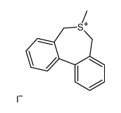 5,7-二氢-6-甲基二苯并[c,e]噻𬭩碘化物 结构式