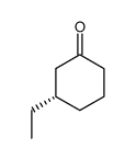 (S)-(-)-3-乙基环己-1-酮 结构式