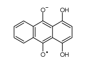 semiquinone of 1,4-dihydroxy-anthracene-9,10-dione 结构式