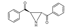 (+)-trans-2,3-dibenzoylaziridine 结构式