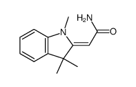 1,3,3-三甲基-2-亚甲基乙酰氨基吲哚啉 结构式