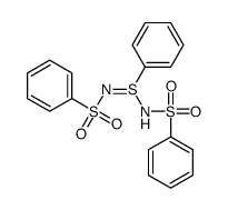N-[N-(苯磺酰基)-S-苯基亚磺酰亚胺酰基]苯磺酰胺 结构式