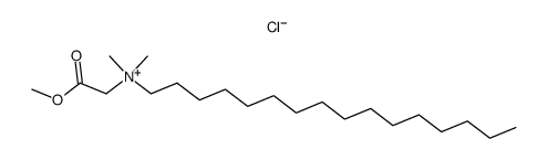 甲基 N-十六烷基-N,N-二甲基甘氨酸酯氯化物 结构式