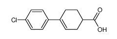 4'-chloro-2,3,4,5-tetrahydro-[1,1'-biphenyl]-4-carboxylic acid 结构式