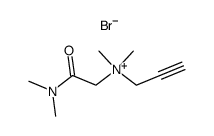 N-(2-(dimethylamino)-2-oxoethyl)-N,N-dimethylprop-2-yn-1-aminium bromide 结构式