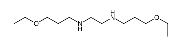 N,N'-bis(3-ethoxypropyl)ethane-1,2-diamine 结构式