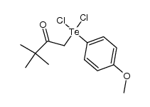 pinacoyl (4-methoxyphenyl)tellurium dichloride 结构式