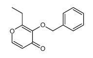2-ethyl-3-phenylmethoxypyran-4-one 结构式