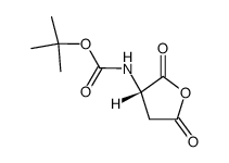 L-boc-aspartic anhydride 结构式