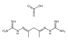 pentane-2,4-dione-bis-carbamimidoylhydrazone, dinitrate 结构式