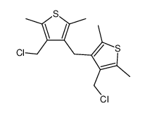 3,3'-methylenebis-(2,5-dimethyl-4-chloromethylthiophen) 结构式