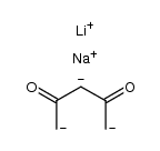单锂单钠(2,4-二氧代戊烷-1,3,5-三负离子) 结构式