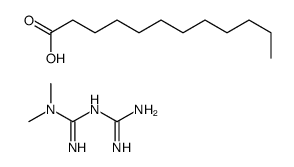 3-(二氨基亚甲基)-1,1-二甲基胍 十二酸盐 结构式