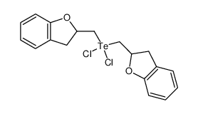 bis[2-(2,3-dihydrobenzofuranyl)methyl]tellurium dichloride 结构式