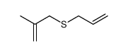 2-甲基-3-(2-丙烯-1-基硫代)-1-丙烯 结构式