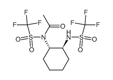 Acetamide, N-[(trifluoromethyl)sulfonyl]-N-[(1S,2S)-2-[[(trifluoromethyl)sulfonyl]amino]cyclohexyl]- 结构式