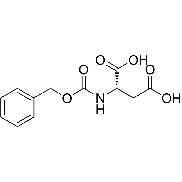 N-CBZ-L-天冬氨酸 结构式