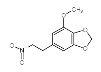1-(3-甲氧基-4,5-亚甲基二氧基苯基)-2-硝基乙烷 结构式